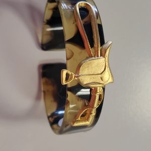 Equestrian themed cuff bracelet